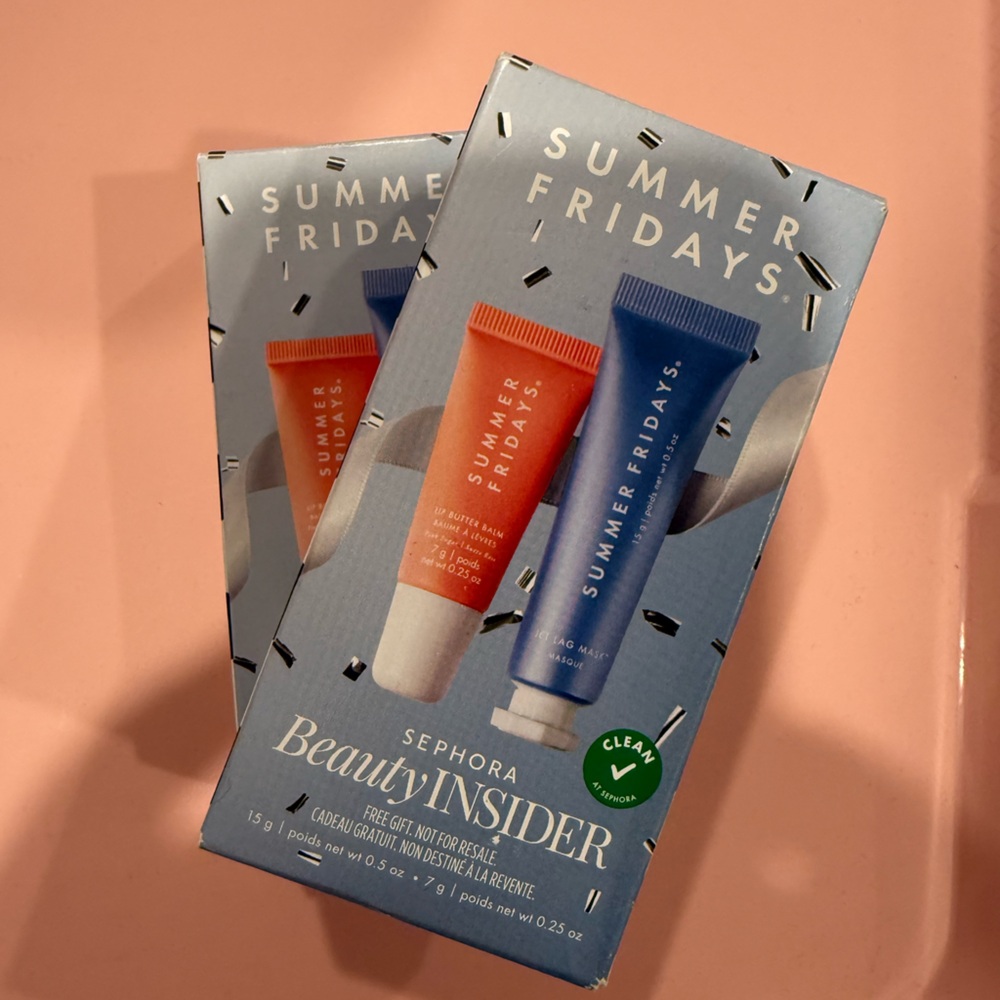 🆕 Summer Fridays | Jet Lag Face Mask & Lip Butter Balm | 2 x 2pc Duo